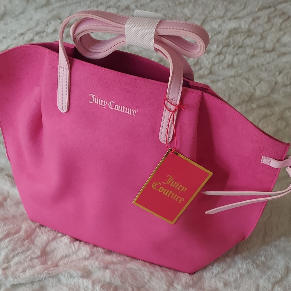 Juicy Couture Fuchsia Tote with Bow Accent